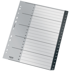 Register Leitz Recycle 1-20 A4 PP