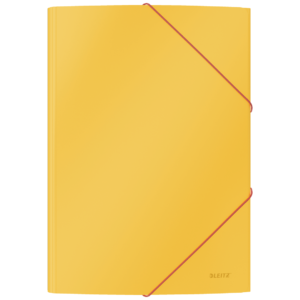 3-klaffmapp Leitz Cosy A4 kartong Gul