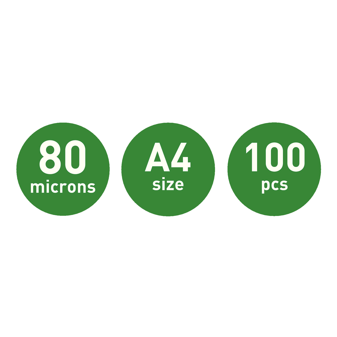 Laminat lågvärme A4 80 mic (100) - Bild 4
