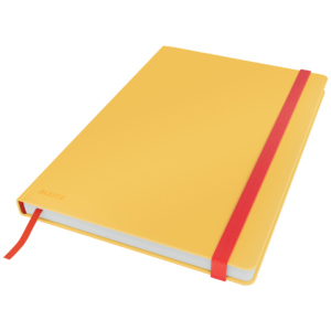 Anteckningsbok Leitz Cosy HC L, ruta,Gul