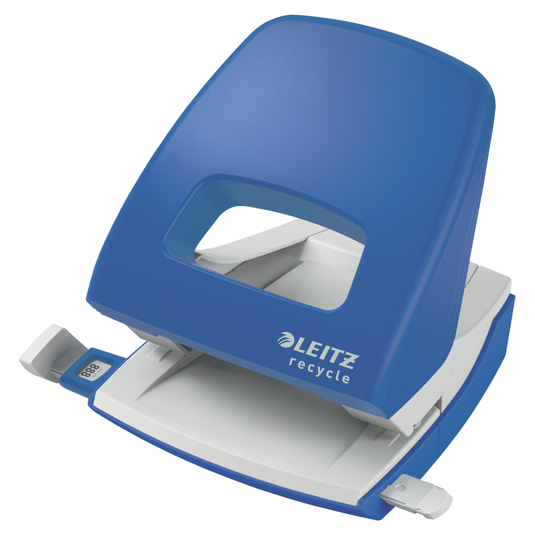 Leitz Recycle Hålslag 2h/30ark EU blå