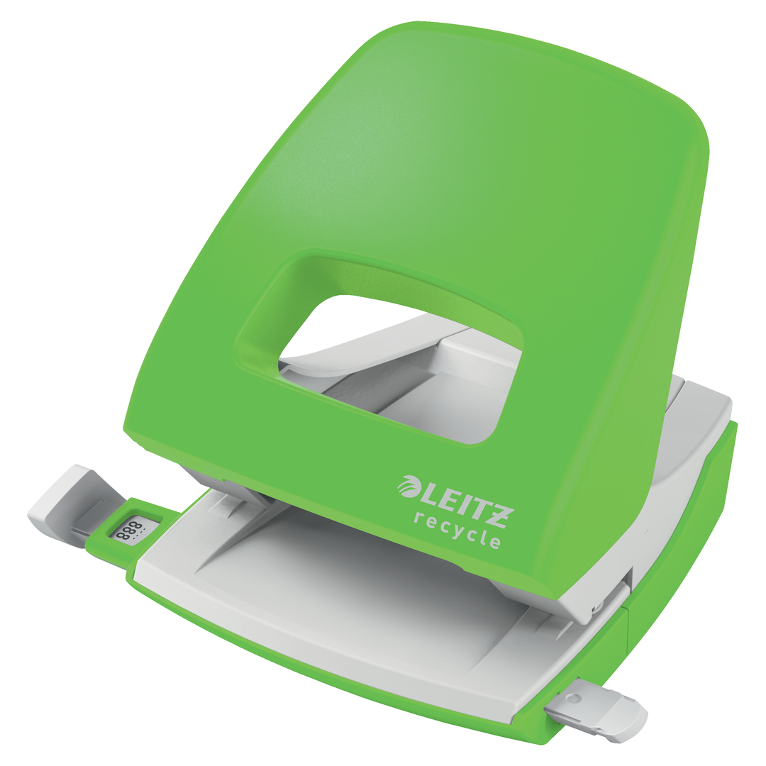 Leitz Recycle Hålslag 2h/30ark EU grön