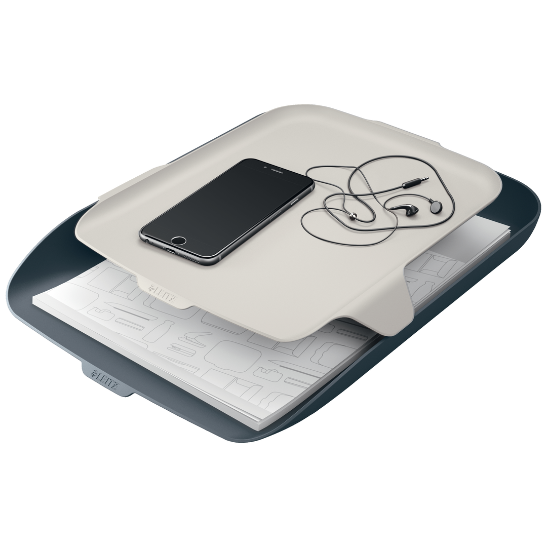 Letter Tray+Organizer Cosy velvet grey - Bild 3