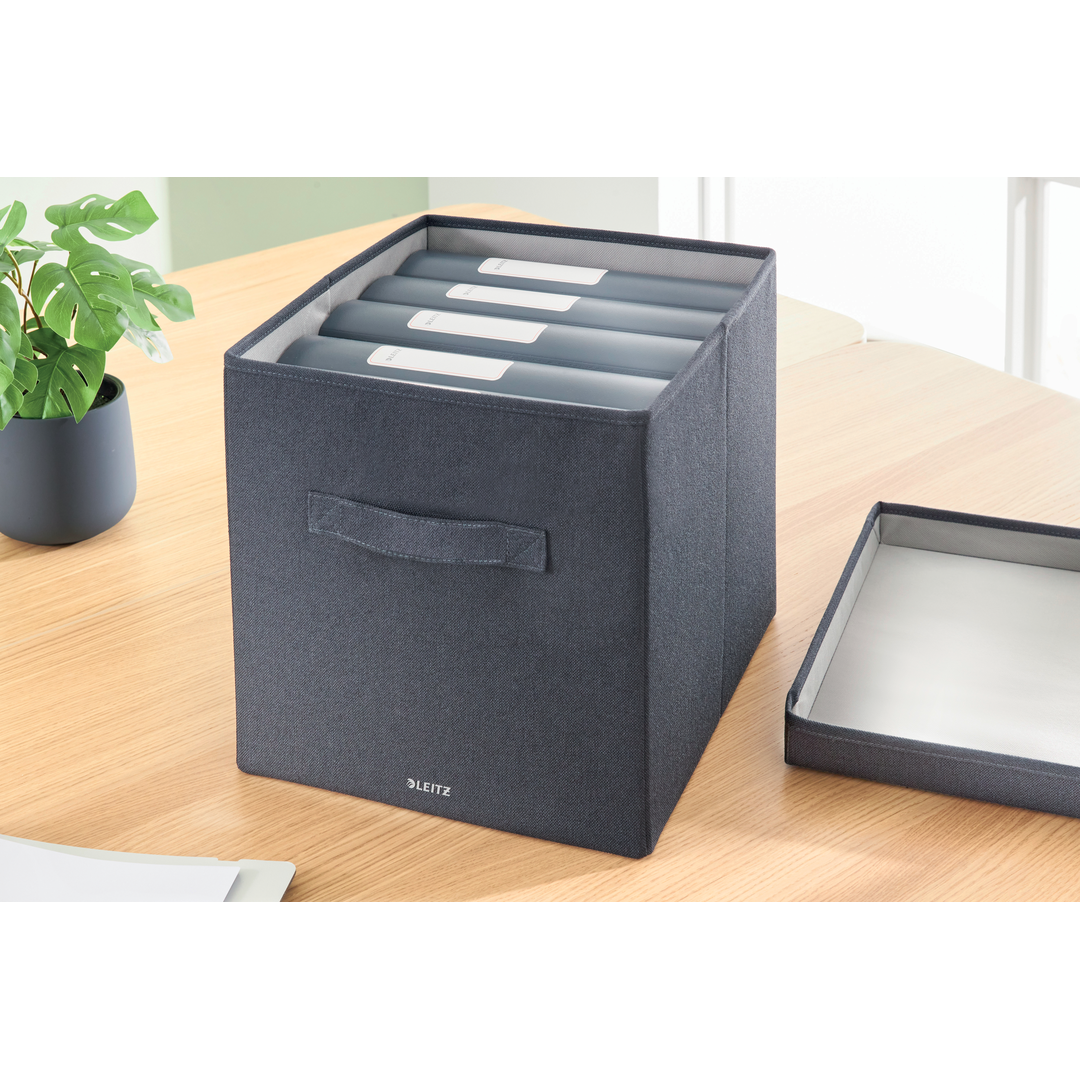 Leitz Förvaringsbox i tyg med lock L 2st - Bild 2