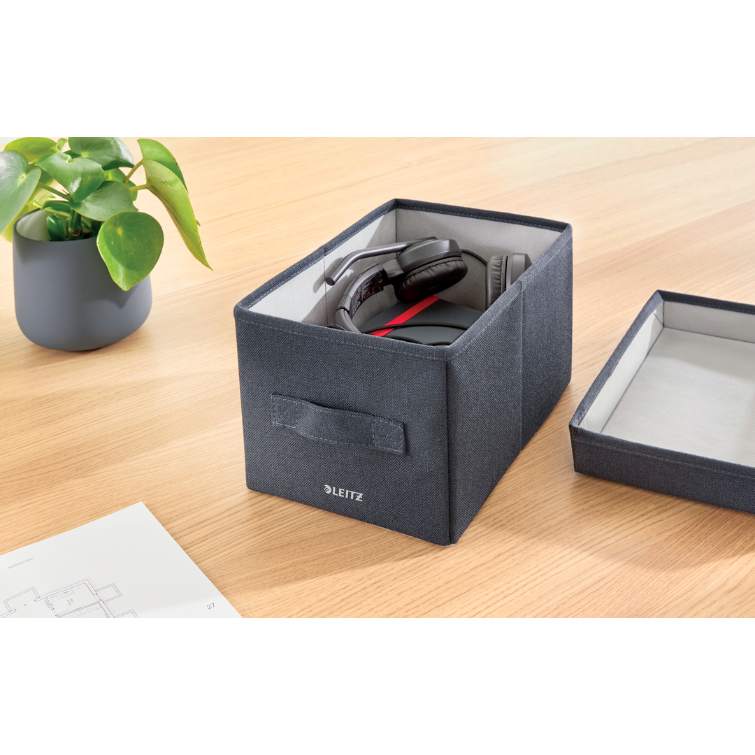 Leitz Förvaringsbox i tyg med lock S 2st - Bild 2
