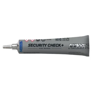 Security Check+ fast dry paint marker white