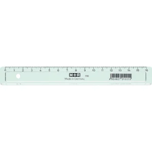 Linjal klar plast M+R 16cm