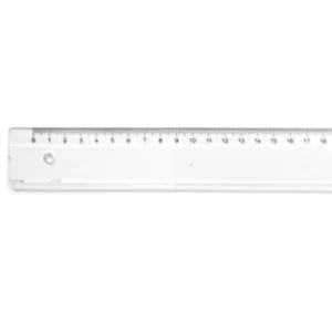 Linjal klar plast M+R 40cm