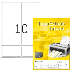 Etikett TOPSTICK 99,1x57mm (100)