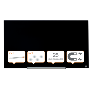 Glastavla Diamond Nobo widescreen 45'' svart