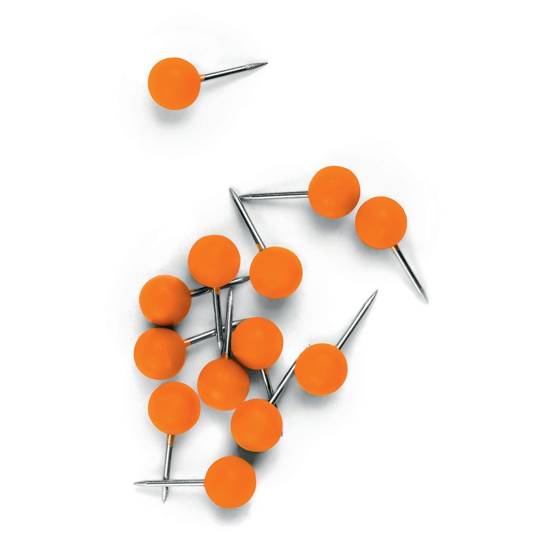 Nålar t Anslagstavla Nobo, orange (100) - Bild 2