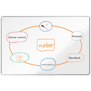 Whiteboard Premium Plus Emalj 180x120 cm