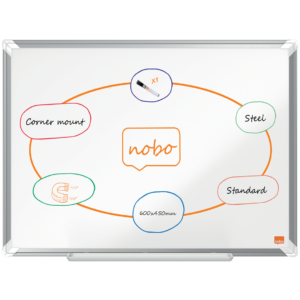 Whiteboard Premium Plus Stål 60x45cm