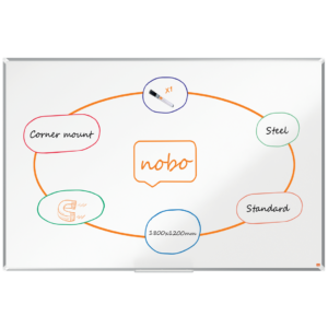 Whiteboard Premium Plus Stål 180x120 cm