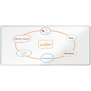 Whiteboard Premium Plus Stål 270x120 cm