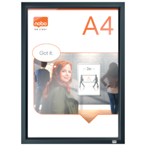 Nobo Impression Pro Affischram A4 Grafit