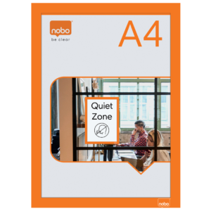 N:Affischram magnetisk A4 orange 2st