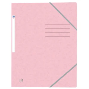 Oxford Top file+ G-mapp 3-klaff A4 pastellrosa