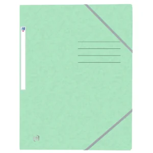 Oxford Top file+ G-mapp 3-klaff A4 pastellgrön