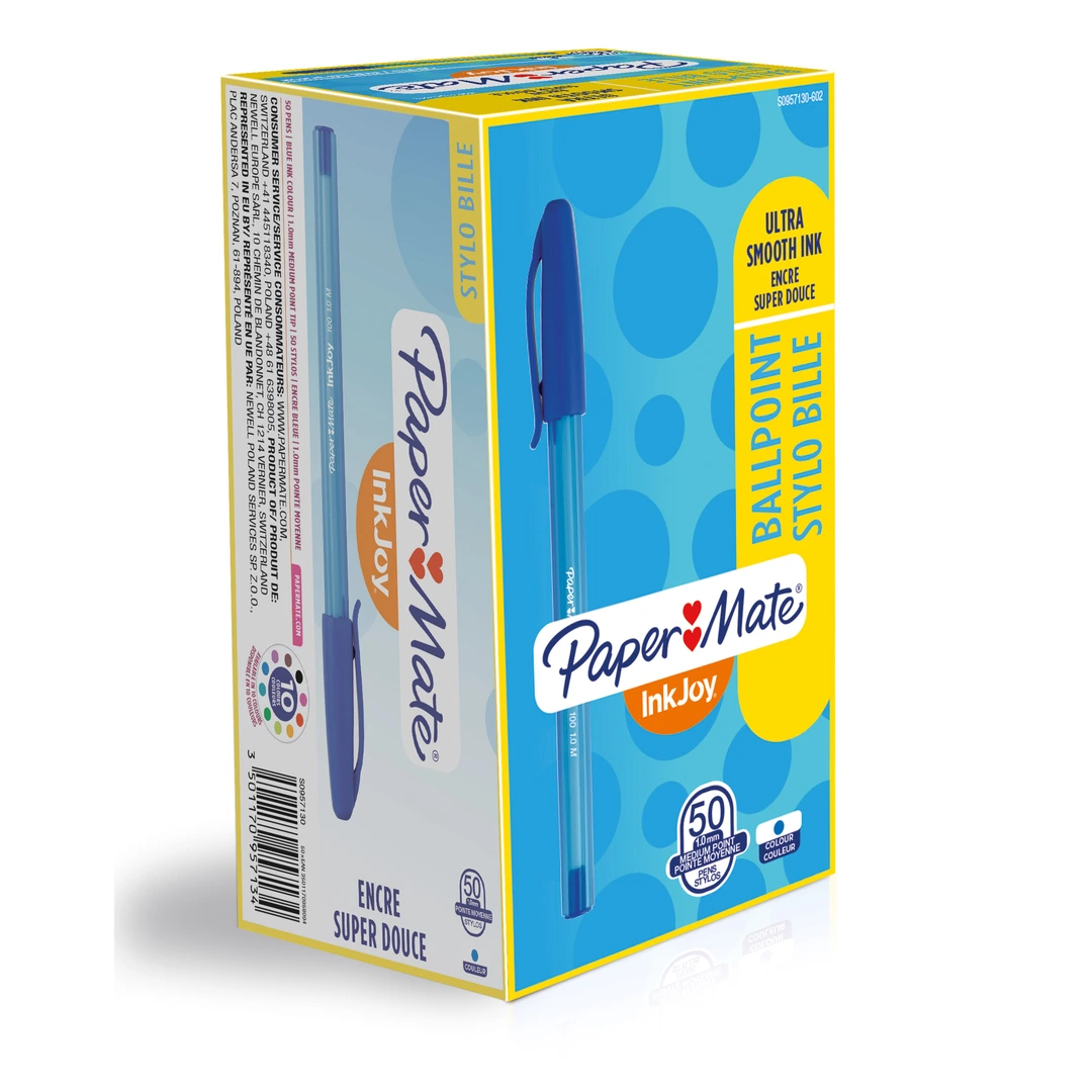 Kulpenna Papermate Injoy 100 Capped M Blå - Bild 3