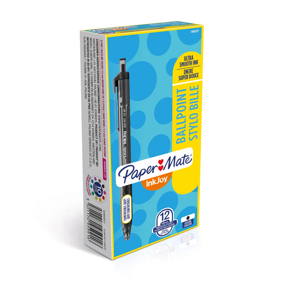 Kulpenna Papermate Injoy 300 RT M svart - Bild 2
