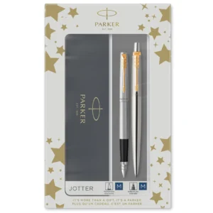 Parker Jotter 77% recycled Stainless Steel GT Duoset