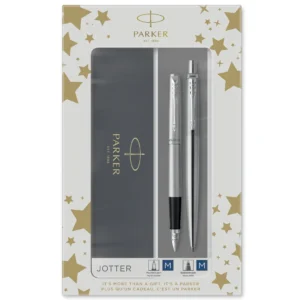 Parker Jotter 77% recycled Stainless Steel CT Duoset
