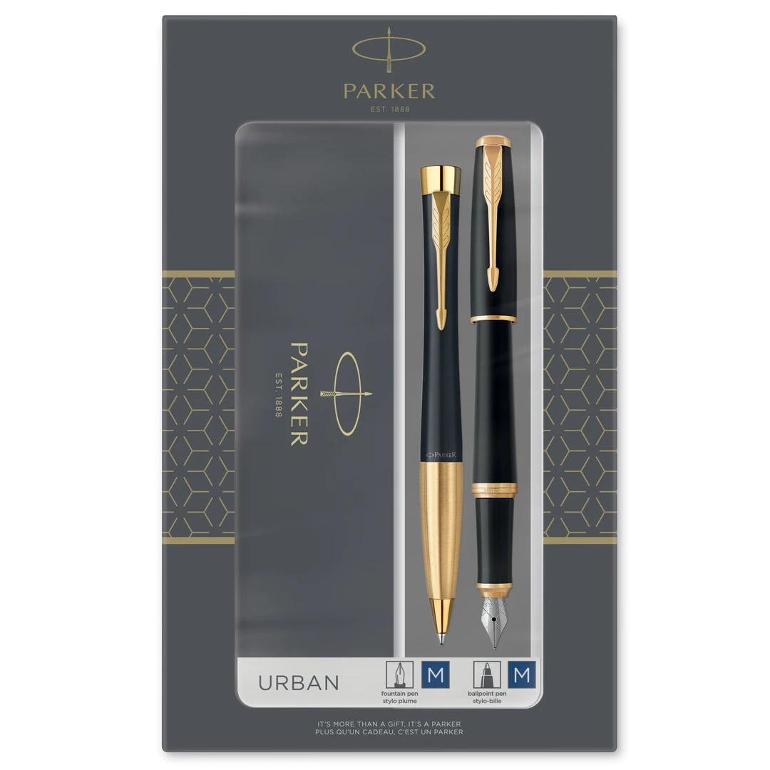 Urban Matt Svart GT Duoset kulpenna + reservoar