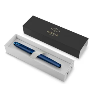 Parker IM Monochrome Blå Fjäderpenna F Blått bläck