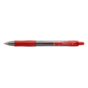 Gelbläckpenna G-2 Plus BeGreen 0,5 röd