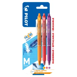 Frixion Clicker, blister 3-pack Aprikosorange/Korallrosa/Lil