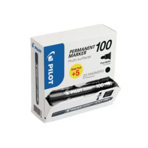 Marker Permanent 100 konisk Value Pack svart (20)