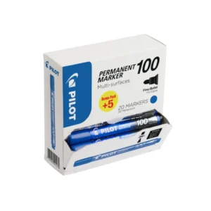 Marker Permanent 100 konisk Value Pack blå (20)