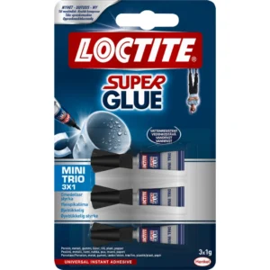 Snabblim Loctite superlim Mini Trio Universal 1g (3)