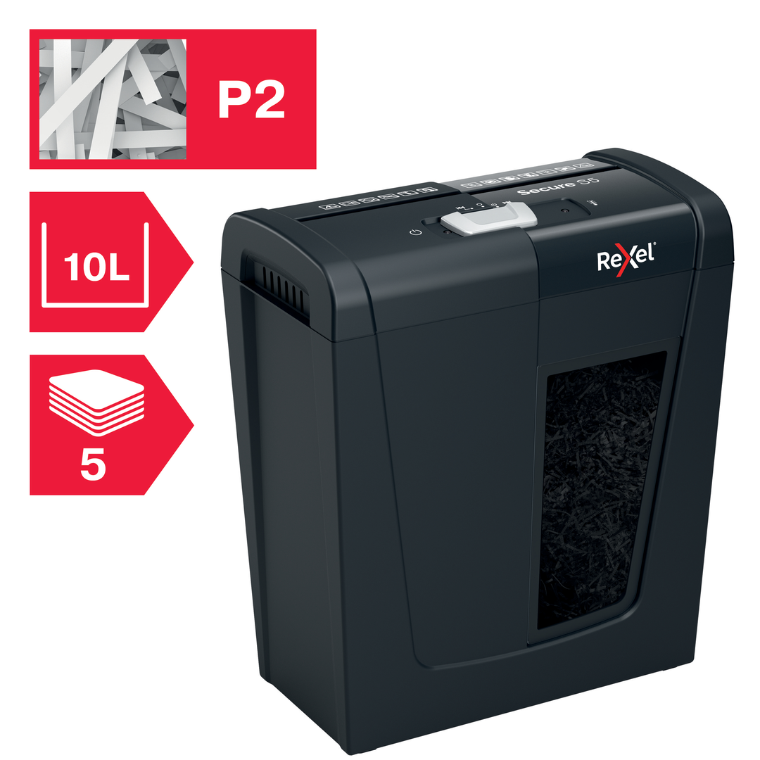 Dokumentförstörare Rexel Secure S5 P2 - Bild 2