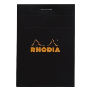 Rhodia head stapled pad black N°11 squar