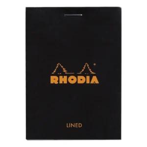 Rhodia head stapled pad black N°11 ruled