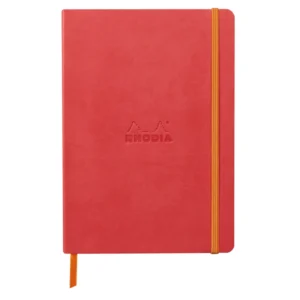 Rhodiarama soft A5 coral ruled ivory