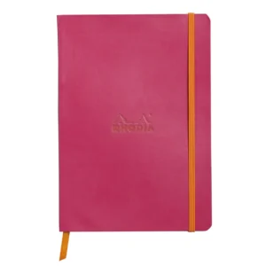 Rhodiarama soft A5 raspberry ruled ivory