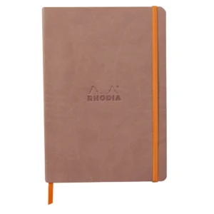 Rhodiarama soft A5 rosewood dot ivory