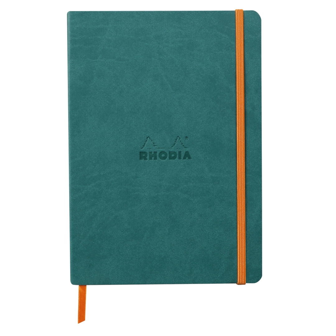 Rhodiarama soft A5 peacock dot ivory