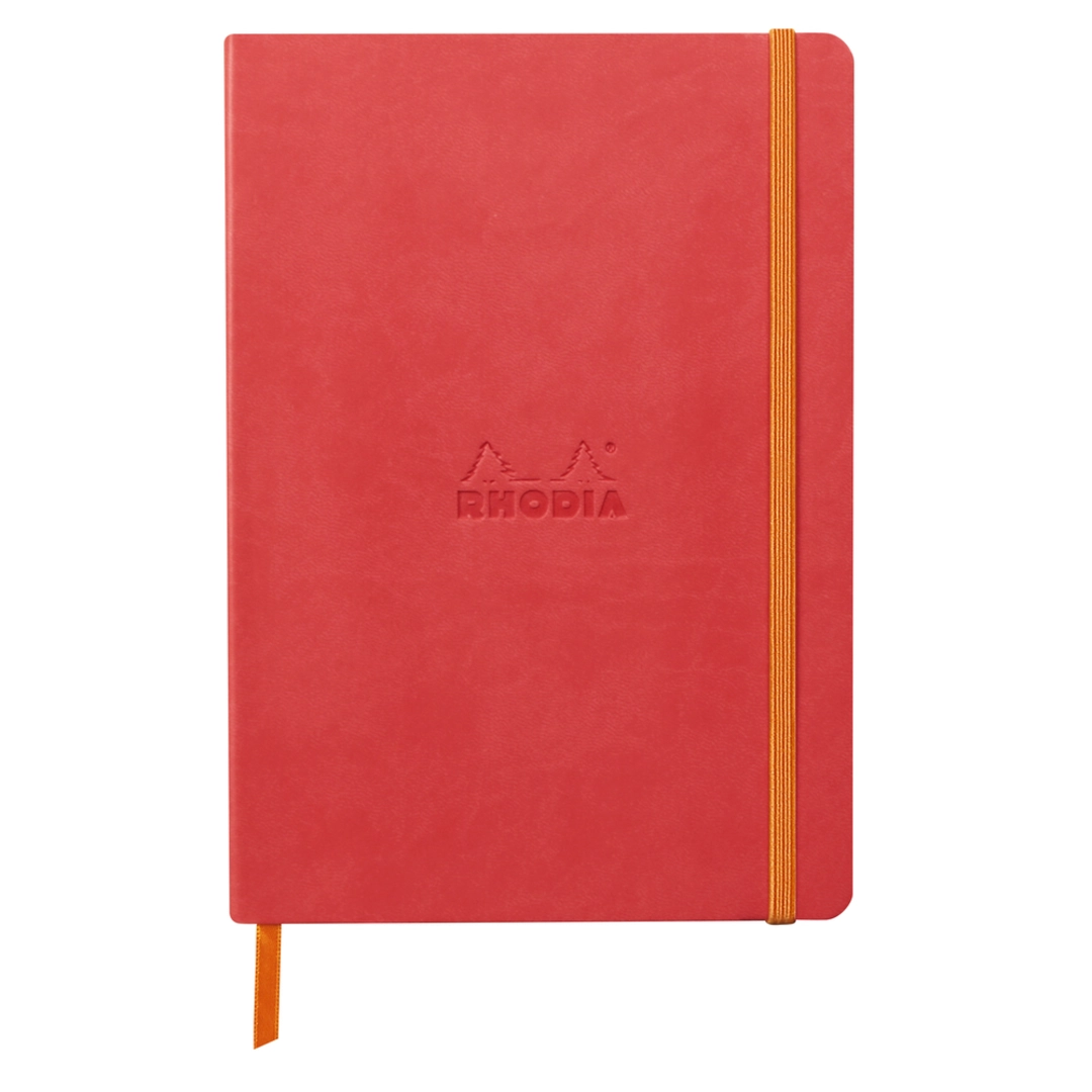 Rhodiarama soft A5 coral dot ivory