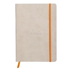 Rhodiarama soft A5 beige dot ivory