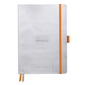 Rhodia Goalbook soft silver A5 dot ivory