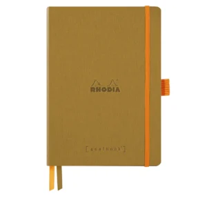 Rhodia Goalbook soft gold A5 dot ivory