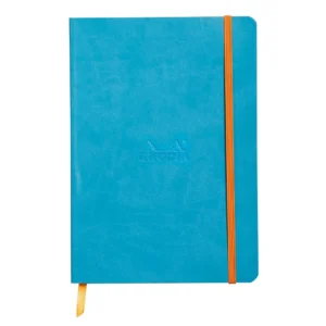 Rhodiarama soft turquoi A5 5x5 squ