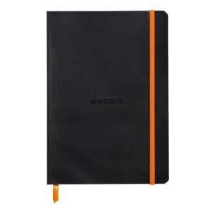 Rhodiarama soft black A5 5x5 squ