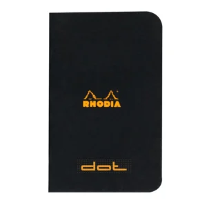 Rhodia Classic stapl black 7,5x12cm dot