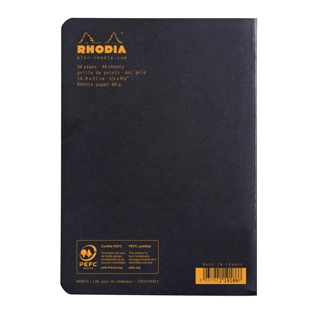 Rhodia Classic stapl black A5 dot - Bild 3