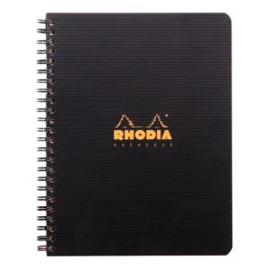 Rhodiactive A5+ Black PP ruled 80sh 90g
